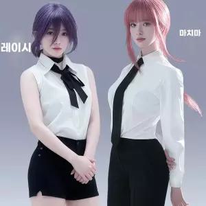 체인소맨 코스프레 레제 마키마 의상 가발