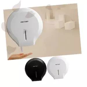 화장실 점보롤 휴지걸이 벽걸이 원형 디스펜서 대용량 롤휴지 케이스 화장지 홀더 공용 화장실용