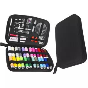 SIS-283 반짇고리함 130피스가정용 받짇고리함 바느질세트 바늘실 고급케이스 24색 간편 부자재 선물용 용