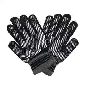 ( )장갑[엠보땡땡이 장갑] 겨울 니트 여성 남성 여자 남자 실리콘 방한 미끄럼방지 운동 작업 [후니기프트]
