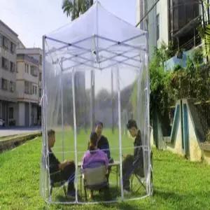 비닐 접이식 투명 천막 야외 테라스 휴대용