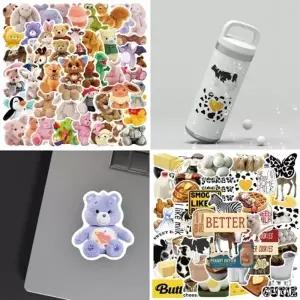 노트북 꾸밈 스티커 50p 종합 캐리어  캠핑 가방 꾸미기