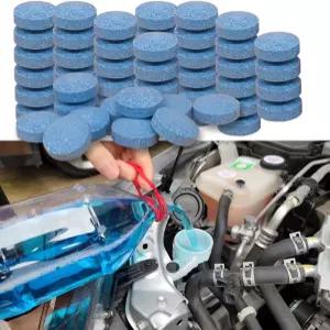 100개 자동차 앞유리 워셔액 농축 클린 정제 새로운 포뮬러 와이퍼액 고체 발포 정제. 유리 얼룩 제거 투명