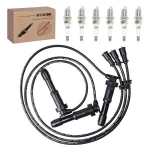 ATURMC 27420-39800 및 V6 2004 세트 플러그 3.5L 쏘렌토 2006 이리듐 스파크 점화 스파크 2005 671-6289 2003 호환 플러그 와이어 6개 3개 세트 기아 RC-KX012