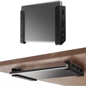 노트베스트M 범용 노트북 벽걸이 또는 책상 밑 거치대 맥북 키보드 서피스 라우터 모뎀 및 기타 소형