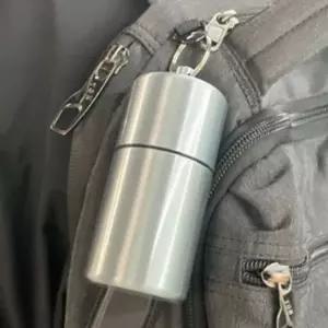 원통형케이스 20개피형 색상랜덤 금속 키링 파우치