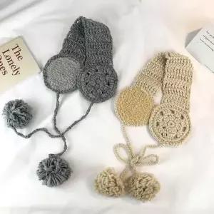 [라일리] Rly 니트 귀도리 핸드메이드 귀마개 따뜻한 겨울용 패  44672847)