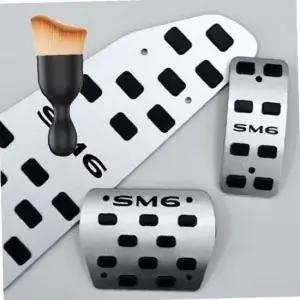 SM6 페달 커버 튜닝 페달 용품 먼지 브러쉬 세트