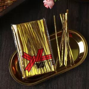 금색 빵끈 8cm 1봉지(750개)