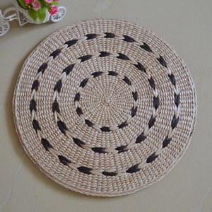 찜질방방석 원형 밀짚 내구성 낮은 수제 나무 두께 12CM 사우나 멍석 1인용