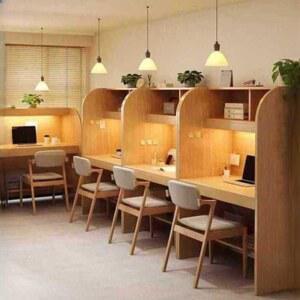 독서실 칸막이 도서실책상 1인 책상 85X60X120 독서실책상 1200 스터디플랜 낮은