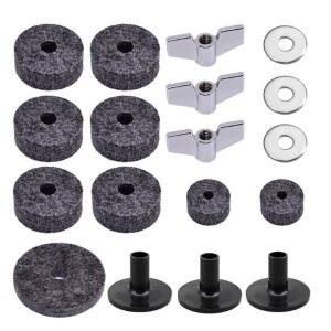 18 개/대 실용적인 드럼 하이 심벌 2Pcs 12 너트 베이스 실버 사운드 부품