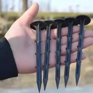 플라스틱 원예못 부직포핀 제초 매트 멀칭핀 가시기둥 앙카핀 인조잔디고정용핀