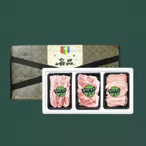 명절선물세트 올리브포크 한돈 돼지고기 삼겹살 목살 항정살 900g 설선물