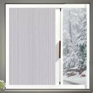 창문자바라 맞춤제작 거실 슬라이딩 원룸 사무실 주방 화이트 프레임+화이트 커튼