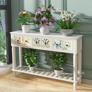 원목 엔틱 콘솔 수납  100폭30높이80