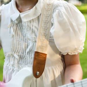 우쿨렐레 입문용 FOALS 기타 스트랩 포크 베이스 범용 두껍고 넓은 가죽 FL YYB