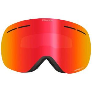 dragon 스포츠 이온 렌즈 x1s 스노우 레드 프레임 - 고글 아이콘 lumalens