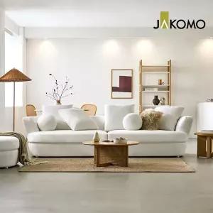 [무이자60][자코모] 파우더 4인 얀위브 패브릭 소파+스툴