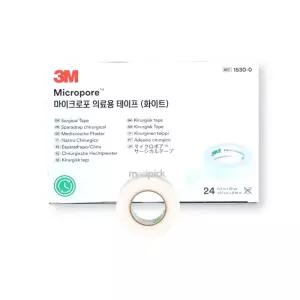 3M 1530-0 마이크로포 테이프(화이트) 1.27cm 1박스 24개