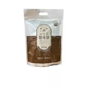 아이도 먹는 보릿골 냄새없는 국산 저염 착한 청국장 4.5kg 1개