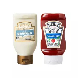하인즈 리듀스드 슈가 케찹 369g x1개+라이트 마요네즈 285ml x1개