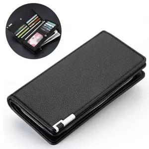 [콩심팥심]남자장지갑 손목끈 파우치 카드지갑