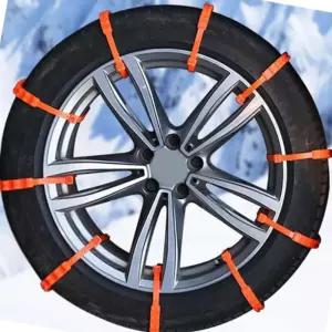 바퀴 접지력 강화 비상 스노우체인 일회용 케이블타이 10개 눈길 안전 체인