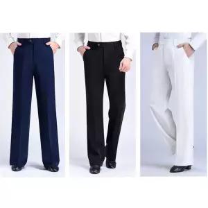 살사 바지 라틴댄스복 하의 팬츠 와이드 스판 공연 남성