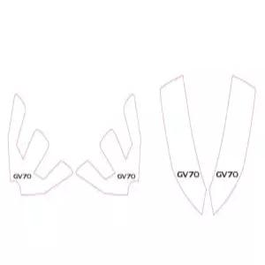 현대 제네시스 GV70 도어하단 고휘도 빛 반사스티커
