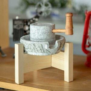 커피 맷돌 카페 엔틱 절구 그라인더 옛날 미니 돌맷돌 스탠드