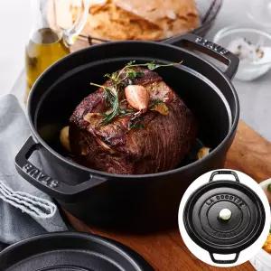 스타우브 꼬꼬떼 원형 블랙 주물팬 무쇠 냄비 24cm