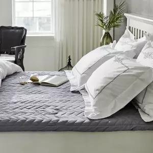 바운티풀 호텔침구 모던그레이 누빔 순면 침대패드 SS/Q/K