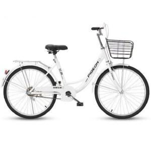 블랙 장보기 산책용 바구니자전거 기어 근거리 빈티지 일본스타일 여성용자전거 아줌마자전거