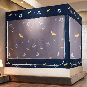 방한텐트 간편한 높이조절 싱글용 사각 우풍 이층침대 침대 차단 일반형 모기장 난방텐트