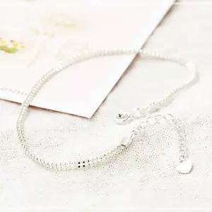 실버 체인팔찌 친구생일 팔찌 학교 백일선물 볼 기본팔찌 TWC6AC7F08