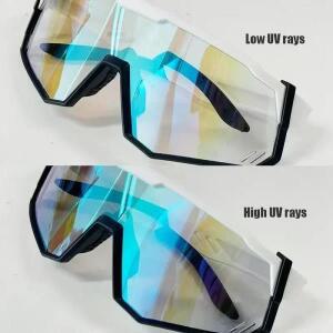 남성 및 여성을 위한 3-in-1 광변색 안경 전환 방사선 방지 사이클링 선글라스, MTB 야외 활동 액세서리