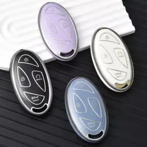 차키케이스 커버 현대 그랜저 GN7 코나 Ev 2023 차량용 TPU 키 포브 케이스 쉘 홀더 체인