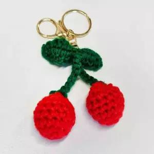 장식 가방 키홀더 키링 손뜨개 뜨개 고리 빅체리