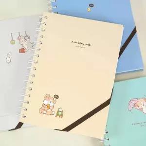 [쓰임앤끌림]이리눕개 A5 하드커버 밴드 스프링 노트 4500