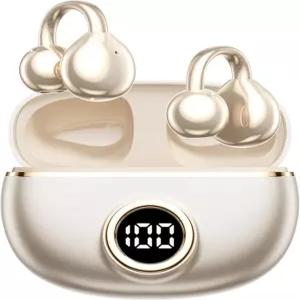 M97 이어버드 무선 블루투스 5.3 클립 50H 배터리 10분 급속 충전 페더라이트 C자형 후크 러닝/체육관용