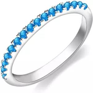 YAHGEM 925 스털링 실버 탄생석 스태커블 반지 세트 여성용 이터널 밴드 큐빅 지르코니아 아내 생일 선물용