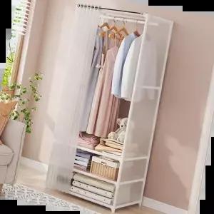 시스템옷장 커튼 시스템 드레스룸 비키니 옷장 행거 옷걸이 헹거