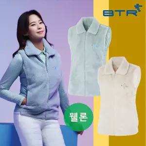 [비티알] 오브레 여성 겨울 골프 웰론충전제 전면퍼 방풍조끼 (BTV7529W)