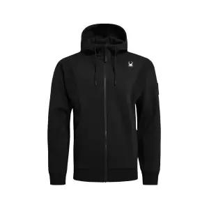 SPYDER 공용 후드 집업 재킷 FM1SPHFCNFT301U-BLK