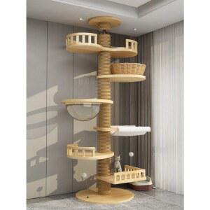 선반 대형 캣타워 스크래쳐 동굴 캣폴 벽하우스 투명해먹 똥냥이 원목 원룸 A세트 호텔장