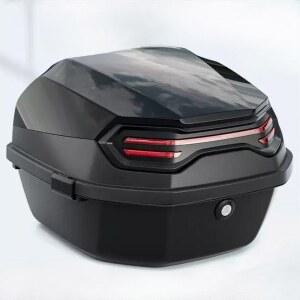오토바이탑박스 바이크 배달통 트렁크 원더랜드그린 박스 케이스 등받이 57L 알루미늄