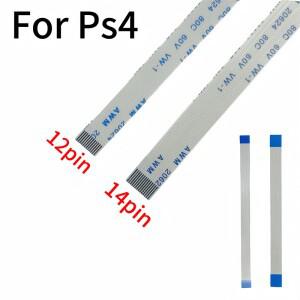 PS4 컨트롤러용 12핀 14핀 USB 충전 보드 플렉스 케이블 리본 Jds-011 030 040 055 Jds 001 교체용 20개