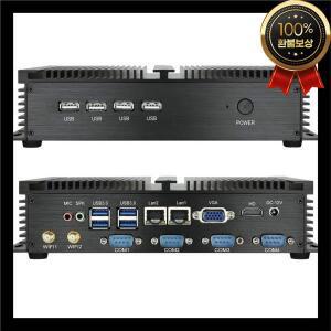 팬리스 미니 PC 인텔 코어 i5 3317U 윈도우XP 셀러론 ITX 산업용 데스크탑 컴퓨터 HDMI VGA 견고한 AES Win