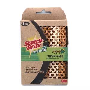 3M 내츄럴 옥수수 그물 망사수세미 1입 친환경수세미